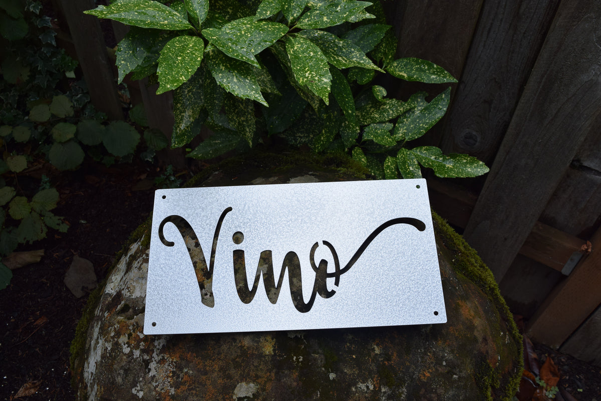 Wine Metal Sign - on sale Wine sign - Vino sign